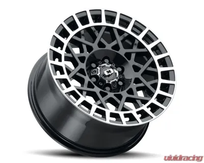 Vision 349 Savage Wheel 18x8 5x4.25 40mm Gloss Black Machined Lip - 349-8831GBML40
