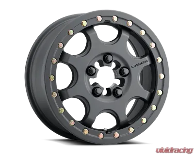 Vision 351BL Flow UTV Wheel 15x6 5x4.5 51mm Satin Black - 351BL156545SBBR55