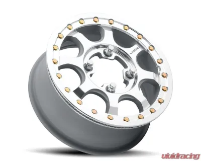 Vision 351BL Flow UTV Wheel 15x7 4x156 4mm As-Cast Machined Face Machined Ring/Lip - 351BLA157156CMFMR44