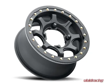 Vision 351BL Flow UTV Wheel 15x7 4x136 13mm Satin Black - 351BLA157136SBBR44