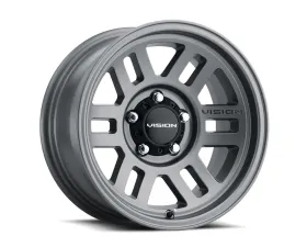Vision 355 Manx 2 Wheel 15x7.50 5x4.5 -12mm Satin Gray