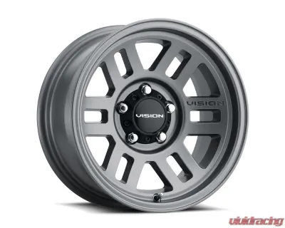 Vision 355 Manx 2 Wheel 17x9 6x5.5 18mm Satin Gray - 355-7983SG18