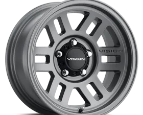 Vision 355 Manx 2 Wheel 15x7.50 5x5 -12mm Satin Gray