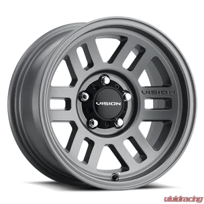 Vision 355 Manx 2 Wheel 16x8 5x5 0mm Satin Gray - 355-6873SG0