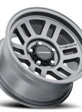 Vision 355 Manx 2 Wheel 17x9 6x5.5 18mm Satin Gray                                     - 355-7983SG18 - Image 2