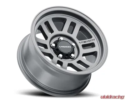 Vision 355 Manx 2 Wheel 17x9 6x5.5 18mm Satin Gray - 355-7983SG18