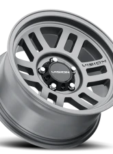 Vision 355 Manx 2 Wheel 16x8 5x5 0mm Satin Gray                                     - 355-6873SG0 - Image 2