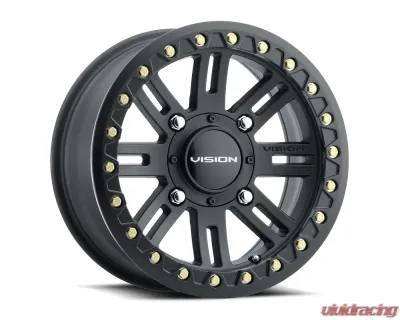 Vision 356BL Manx 2 Beadlock Wheel 14x7 4x156 13mm Satin Black - 356BLA147156SBBR44