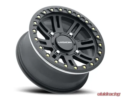 Vision 356BL Manx 2 Beadlock Wheel 14x7 4x156 13mm Satin Black - 356BLA147156SBBR44