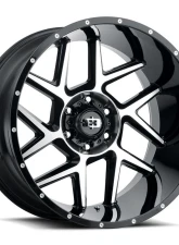 Vision 360 Silver Wheel 24x12 6x5.5 -57mm Gloss Black Machined Face                                     - 360-24283GBMF-57 - Image 2
