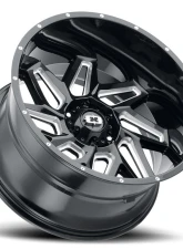 Vision 361 Spyder Wheel 18x9 8x6.5 12mm Gloss Black Milled Spoke                                     - 361-8981GBMS12 - Image 2