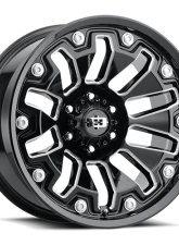 Vision 362 Armor Wheel 18x9 5x5 12mm Gloss Black Milled Spoke                                     - 362-8973GBMS12 - Image 2