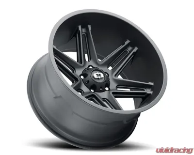 Vision 363 Razor Wheel 20x12 8x6.5 -51mm Satin Black - 363-20281SB-51