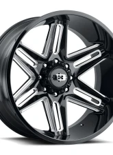 Vision 363 Razor Wheel 20x12 8x170 -51mm Gloss Black Milled Spoke                                     - 363-20270GBMS-51 - Image 2