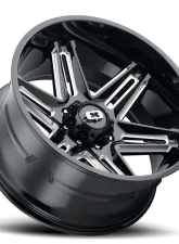 Vision 363 Razor Wheel 20x12 8x170 -51mm Gloss Black Milled Spoke                                     - 363-20270GBMS-51 - Image 2