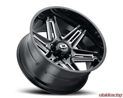 Vision 363 Razor Wheel 20x12 8x170 -51mm Gloss Black Milled Spoke - 363-20270GBMS-51