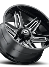 Vision 363 Razor Wheel 22x10 5x5 -19mm Gloss Black Milled Spoke                                     - 363-22073GBMS-19 - Image 2