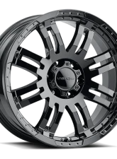 Vision 375 Warrior  Wheel 15x6 5x5 0mm Gloss Black Machined Face                                     - 375VTH5673GBMF0 - Image 2