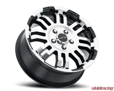 Vision 375 Warrior  Wheel 18x7.50 5x130 55mm Gloss Black Machined Face - 375XL8732GBMF55