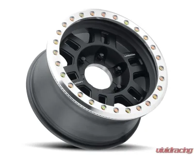Vision 398 Manx Beadlock Wheel 17x8.50 5x5.5 -15mm Gloss Black - 398BLZ7827BMR-15