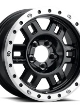 Vision 398 Competition Manx Wheel 16x7 6x5.5 0mm Gloss Black Machined Lip                                     - 398-6783GBML0 - Image 2