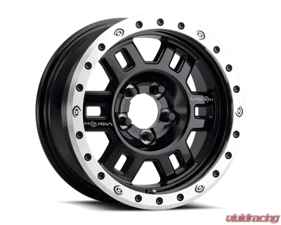 Vision 398 Competition Manx Wheel 16x7 6x5.5 0mm Gloss Black Machined Lip - 398-6783GBML0