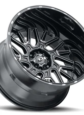 Vision 404 Brawl Wheel 20x9 5x150 12mm Gloss Black Milled Spoke                                     - 404-2950GBMS12 - Image 2
