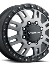 Vision 408 Manx 2 Wheel 16x6 8x6.5 115mm Satin Grey                                     - 408A6681SGBLF - Image 2