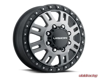 Vision 408 Manx 2 Wheel 16x6 8x6.5 115mm Satin Grey - 408A6681SGBLF