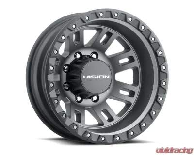 Vision 408 Manx 2 Wheel 16x6 8x6.5 115mm Satin Grey - 408A6681SGBLF