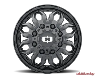 Vision 410 Korupt Wheel 17x6.50 8x210 121mm Satin Black - 410-7679SBF