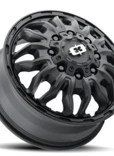 Vision 410 Korupt Wheel 17x6.50 8x210 121mm Satin Black                                     - 410-7679SBF - Image 2
