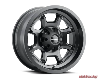 Vision 415 Bomb Wheel 12x8 4x136 -10mm Matte Black - 415-128136MB4