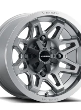Vision 416 Se7en Wheel 14x8 4x156 -10mm Gunmetal                                     - 416-148156GM4 - Image 2