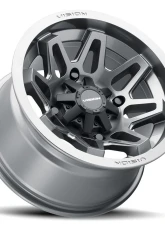 Vision 416 Se7en Wheel 14x8 4x156 -10mm Gunmetal                                     - 416-148156GM4 - Image 2