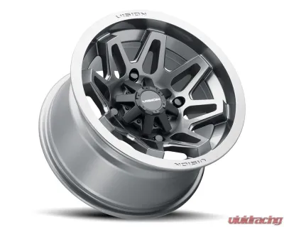 Vision 416 Se7en Wheel 14x8 4x156 -10mm Gunmetal - 416-148156GM4