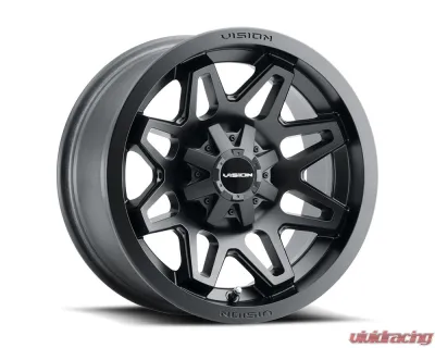 Vision 416 Se7en Wheel 14x8 4x156 -10mm Matte Black - 416-148156MB4