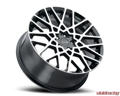 Vision 474 Recoil Wheel 17x8 5x4.5 38mm Gloss Black Machined Face - 474-7865GBMF38