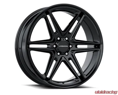Vision 476 Wedge Wheel 20x9 6x132 30mm Gloss Black - 476-2924GB30