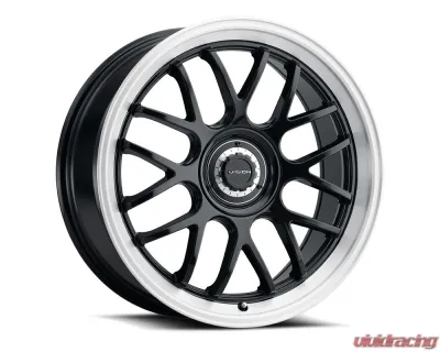 Vision 478 Alpine Wheel 20x8.50 5x100 | 5x115 35mm Gloss Black Brushed Lip - 478-2813GBBRL35