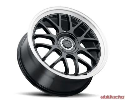 Vision 478 Alpine Wheel 20x8.50 5x100 | 5x115 35mm Gloss Black Brushed Lip - 478-2813GBBRL35