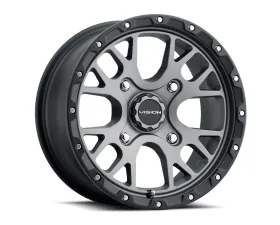 Vision 545 Rocker Wheel 14x7 4x110 38mm Satin Grey