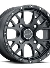 Vision 545 Rocker Wheel 14x7 4x110 13mm Satin Black                                     - 545-147110SB44 - Image 2