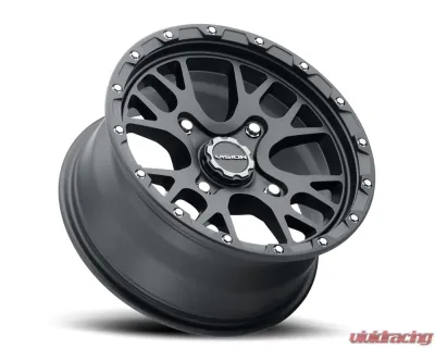 Vision 545 Rocker Wheel 14x7 4x110 13mm Satin Black - 545-147110SB44