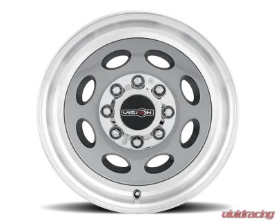 Vision 81NR Heavy Hauler Wheel 19.5x7.50 8x170 0mm Gunmetal Machined Lip - 81B-9770GML0NR