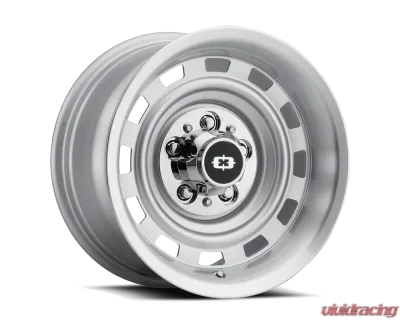 Vision 54 Cheyenne Wheel 15x8 5x5.0 -12mm Silver Machined Lip - 54-5873SML-12