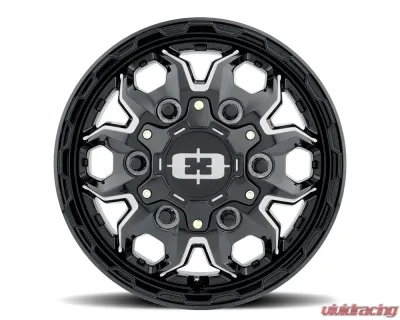 Vision 410 Korupt Wheel 17x7.50 5x160 45mm Gloss Black Milled Spoke - 410-7775GBMS45