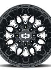 Vision 410 Korupt Wheel 17x6.50 8x210 -143mm Gloss Black Milled Spoke                                     - 410-7679GBMSR - Image 5