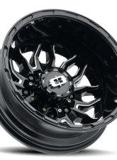 Vision 410 Korupt Wheel 17x6.50 8x210 -143mm Gloss Black Milled Spoke                                     - 410-7679GBMSR - Image 3