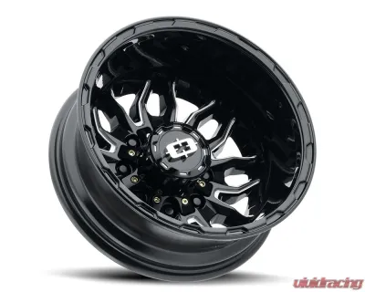 Vision 410 Korupt Wheel 17x6.50 8x210 -143mm Gloss Black Milled Spoke - 410-7679GBMSR